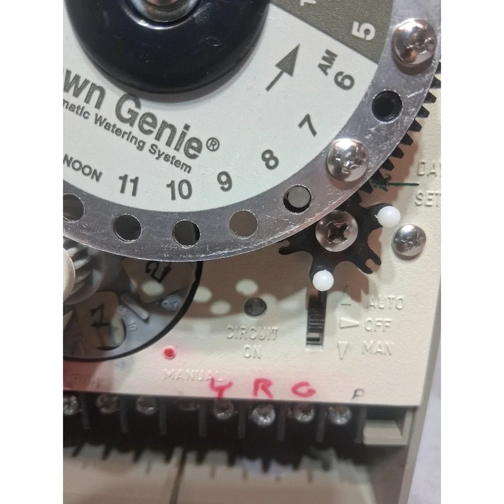Vtg Lawn Genie Single Program 4 Program Mechanical Sprinkler Timer L50106P